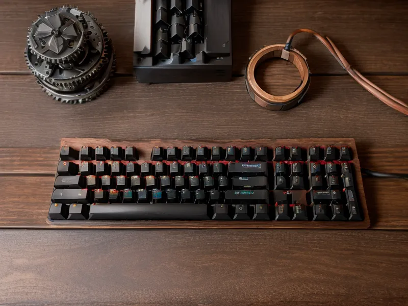 Gros plan d'un clavier d'ordinateur dans un bureau en open space
