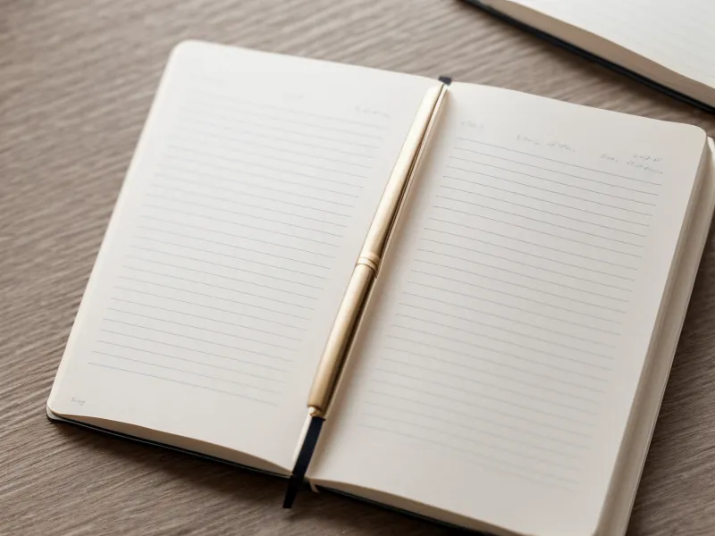Un carnet de notes ouvert avec des phrases d'aide pour les appels téléphoniques