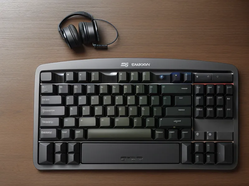 Un clavier ergonomique et un stylo au revêtement doux sur un bureau ordonné
