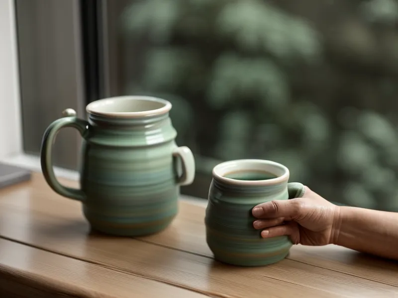 Tasse de café fumante près d'une pile de dossiers, symbole de la surcharge de travail chez un hypersensible