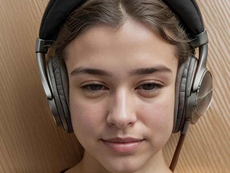 Casque anti-bruit posé sur un bureau de comptable professionnel et épuré